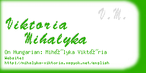 viktoria mihalyka business card